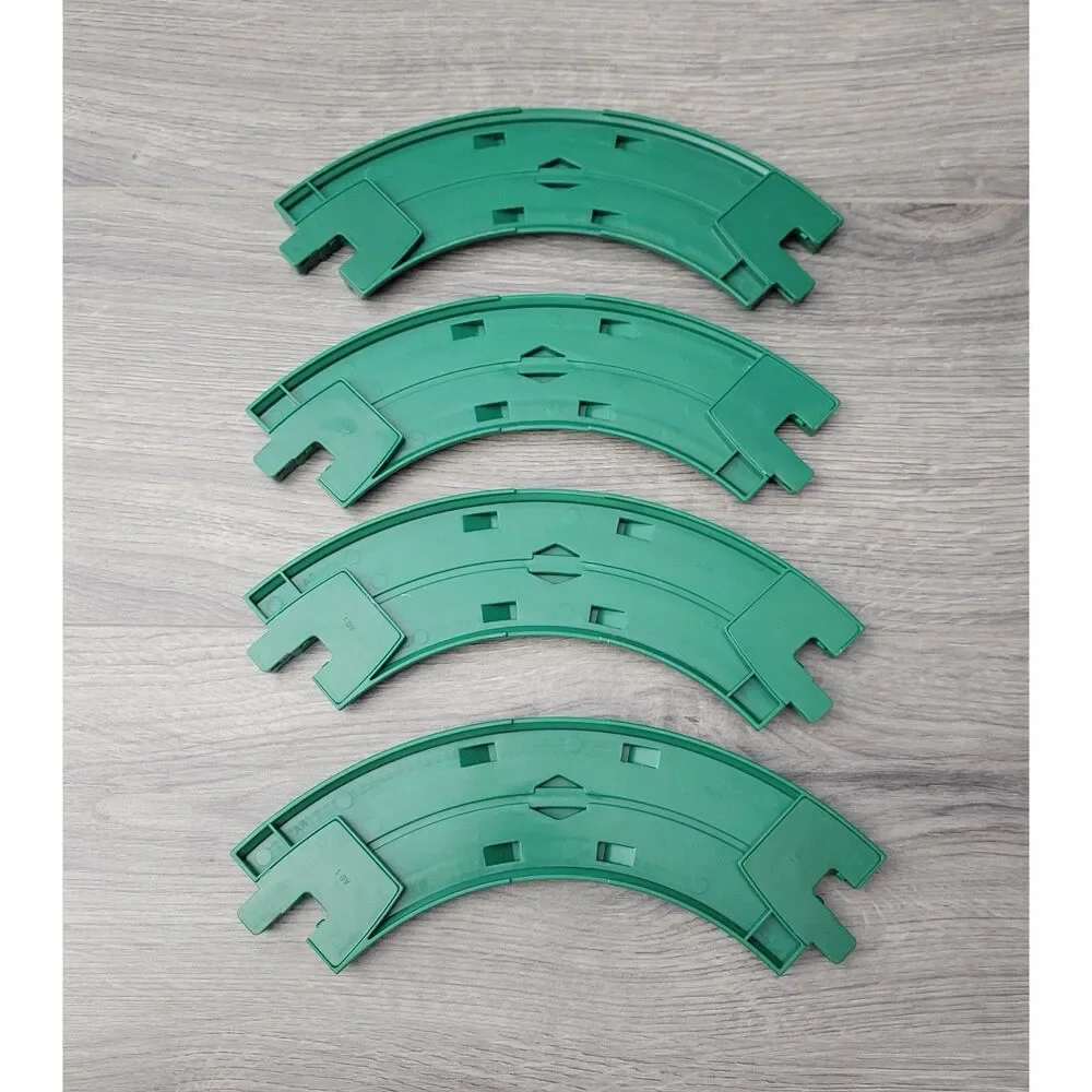 VTG 2004 Fisher Price GeoTrax Set of 22 Train Track Pieces Green Discontinued